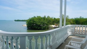 Balcony - See Belize Waterside Sea View 2-bedroom Apartment w Balcony, Pool & Deck 2nd FL (Belize City)