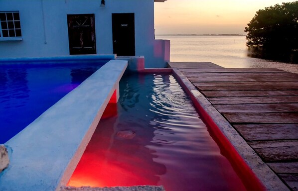 Studio, 1 Bedroom, Smoking, Balcony | Pool | Outdoor pool - See Belize Seabreeze Sea View Studio With Balcony, Pool & Overwater Deck, 2nd FL (Belize City)