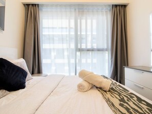 2 slaapkamers, een strijkplank/strijkijzer, wifi, beddengoed