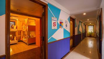 Bed in 8 Bed Male Only AC Dormitory Room With Ensuite Bathroom | Free WiFi