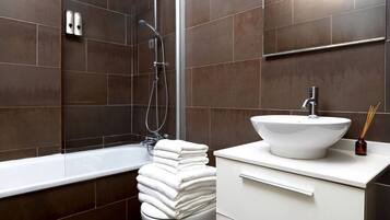 Hair dryer, towels