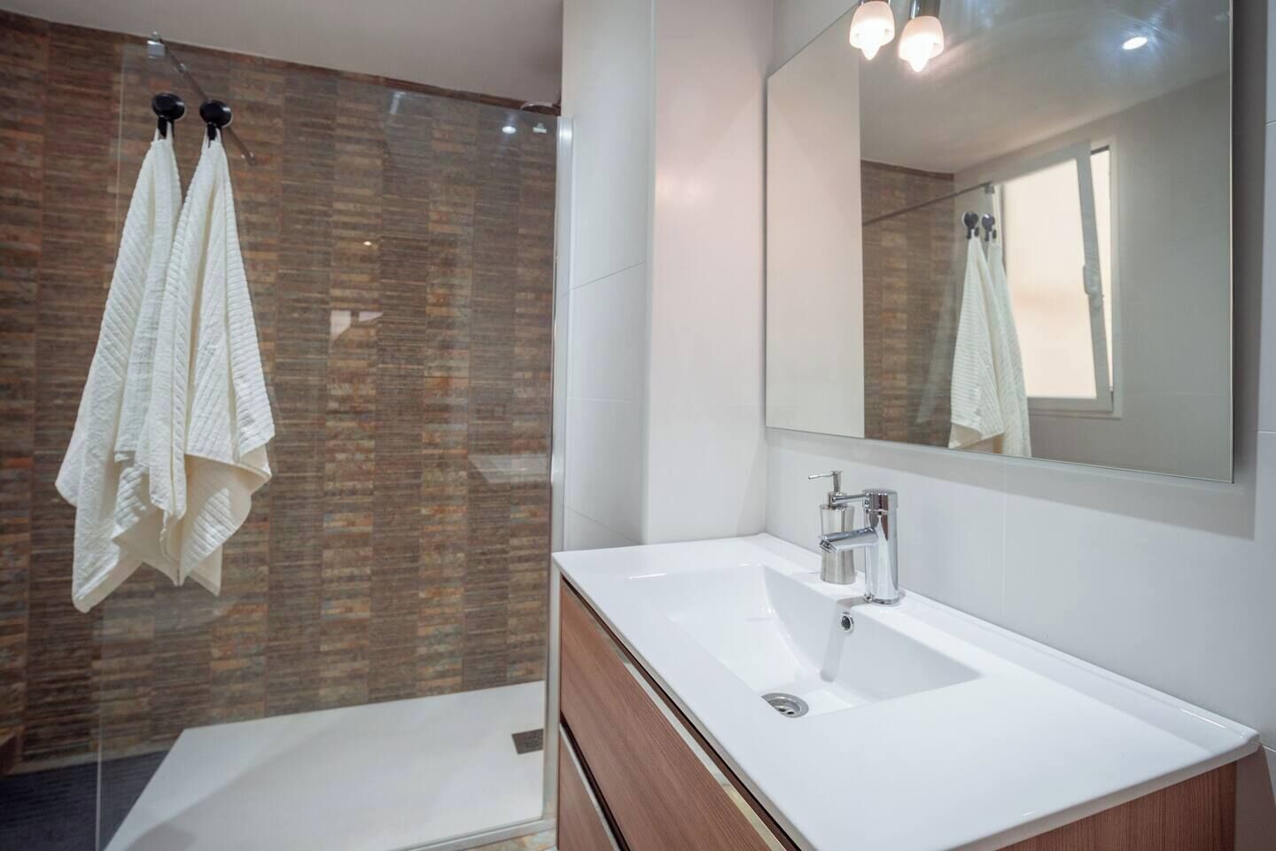 Hair dryer, towels