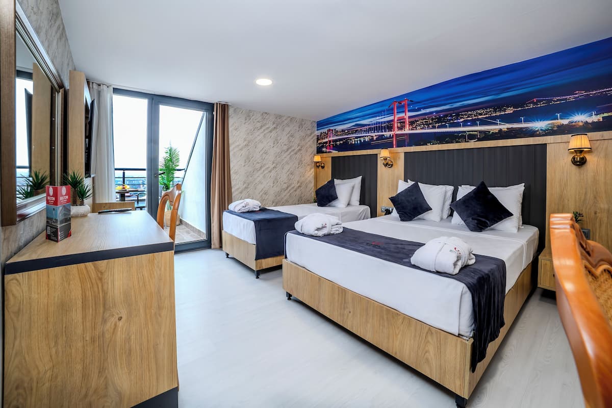 1 Schlafzimmer, Allergikerbettwaren, Betten mit Memory-Foam-Matratzen