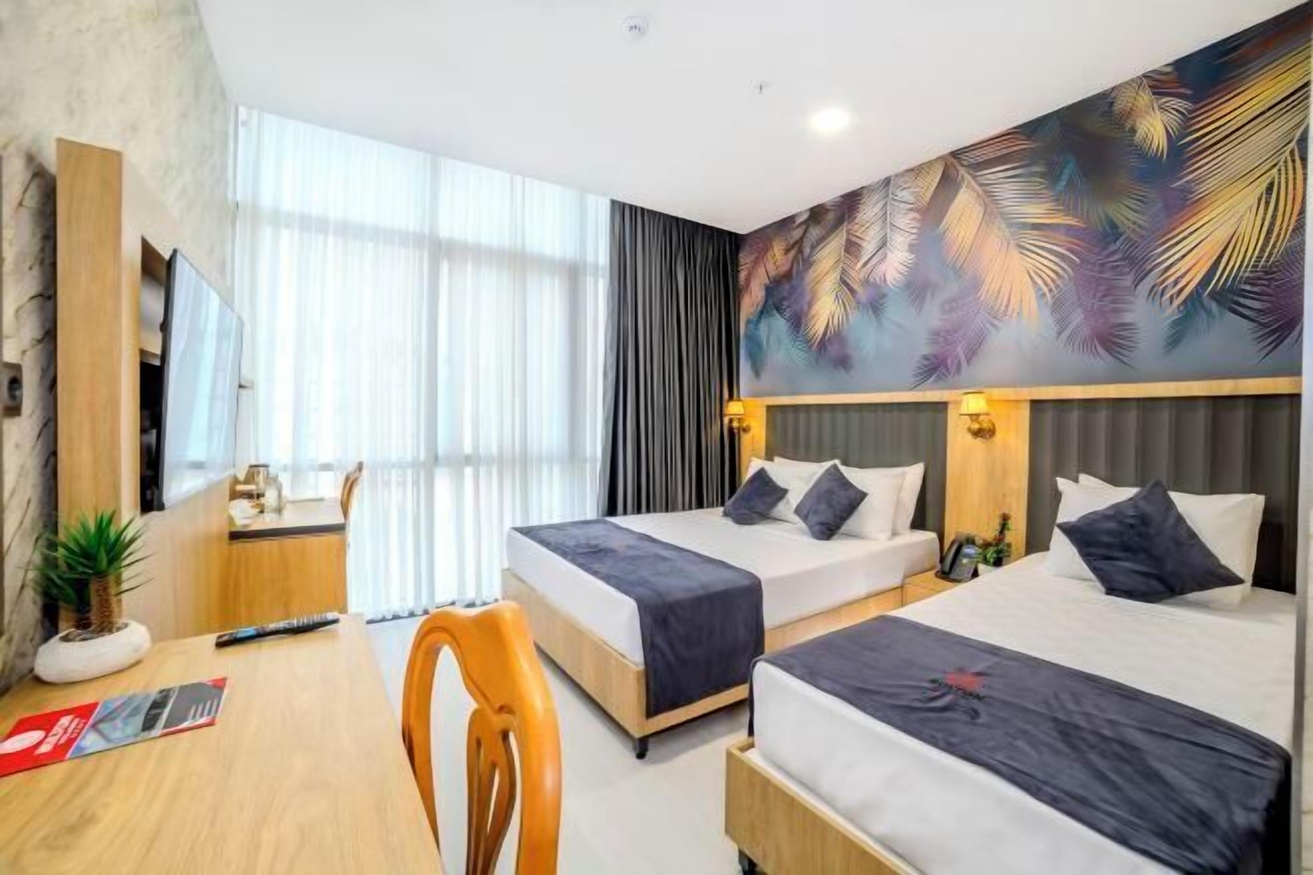 Allergitestet sengetøy, memory foam-senger og minibarvarer (inkludert)