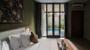 Villa - 1 soveværelse - privat pool | Minibar, skrivebord, arbejdsområde til bærbare computere