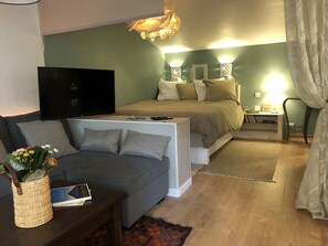 1 habitación, tabla de planchar con plancha, wifi y ropa de cama 