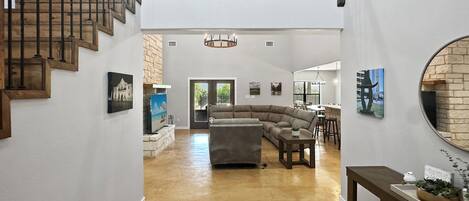 Smart TV, video games, foosball