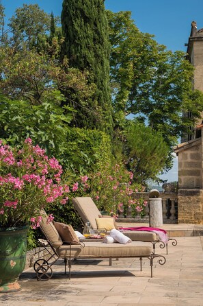 Terrace/patio - 5 bedroom castle in saint-siffret (Saint-Siffret)