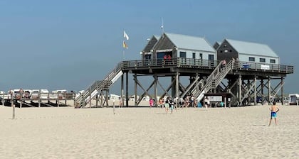 Helle 3 Zimmer am Strand mit Boxspringbetten