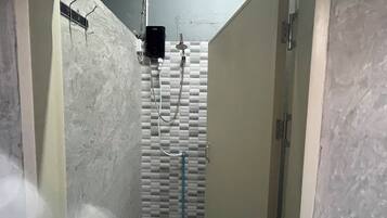 Shower, bidet, soap, shampoo