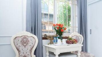 Deluxe Double Room, City View | Desk, laptop workspace, free WiFi