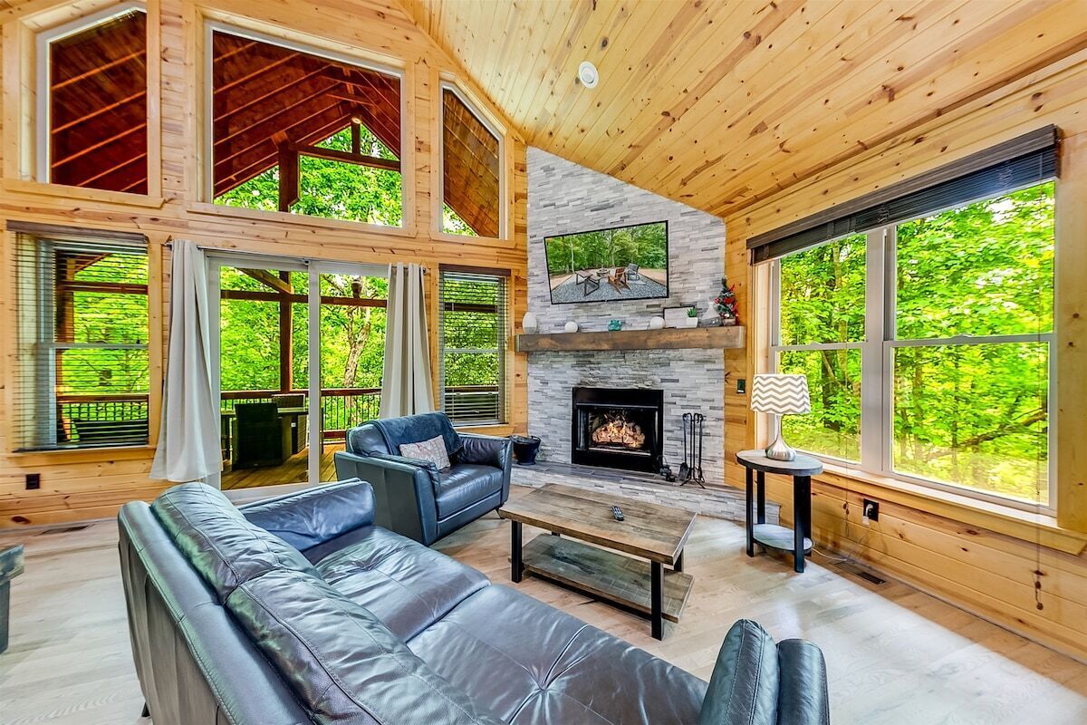 Télévision, cheminée