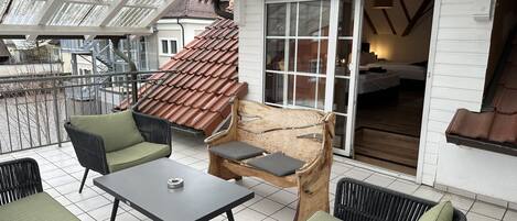 Appartement, salle de bains privée (1) | Vue depuis le balcon