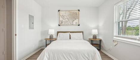 Desk, iron/ironing board, travel crib, free WiFi