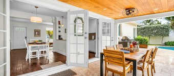 Palm Beach Retreat Salt Pool I Outdoor Dine & BBQ