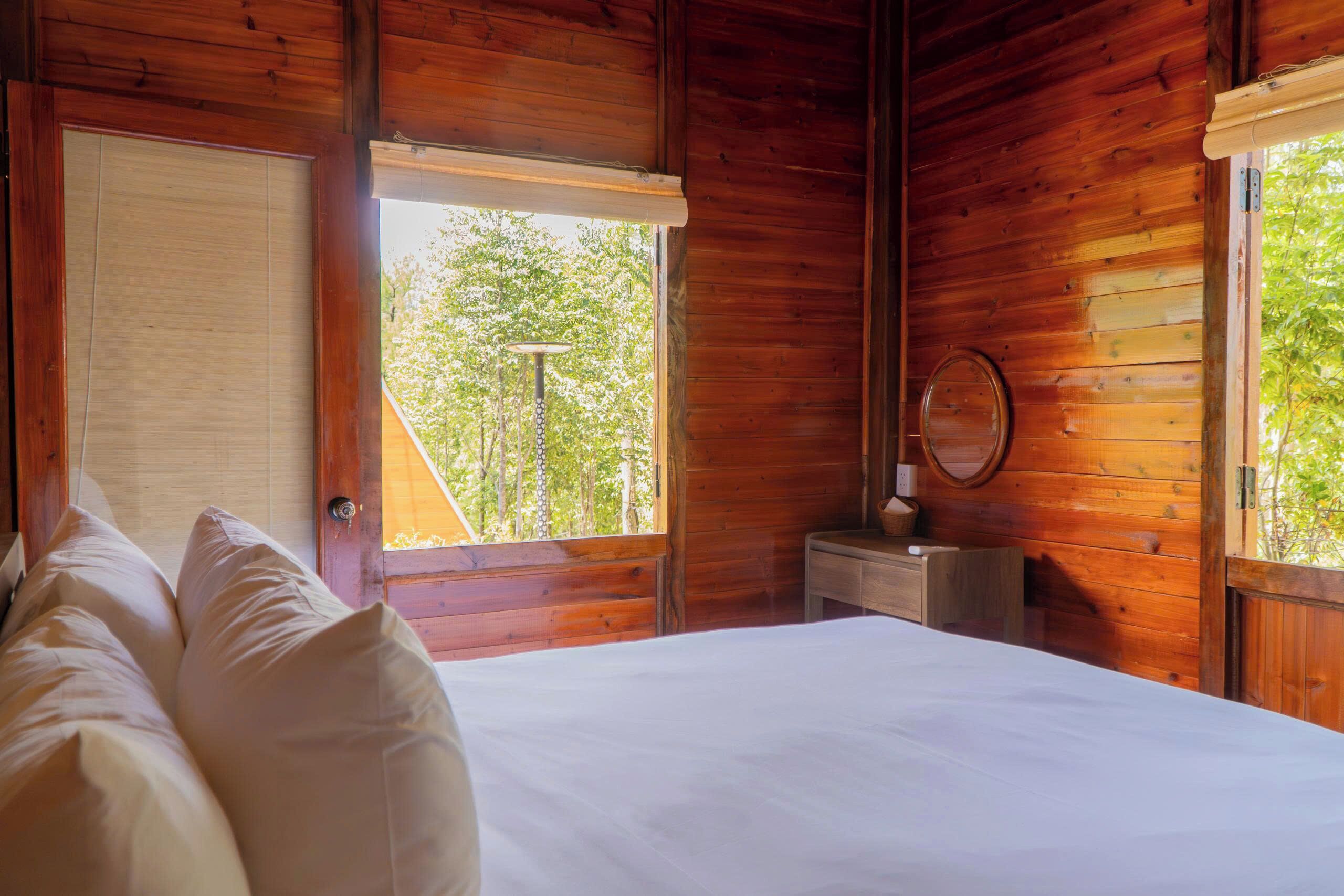 Luxury-Chalet | Minibar, Bügeleisen/Bügelbrett, kostenloses WLAN, Bettwäsche