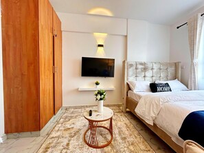 1 chambre, fer et planche à repasser, Wi-Fi, draps fournis