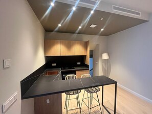 Comfort Apartment, Courtyard View | Private kitchen