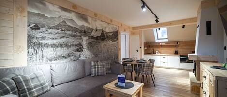 Lägenhet (3A) | Vardagsrum | Platt-tv