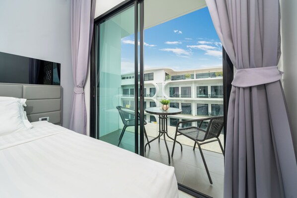 Exclusive Condo, 1 Bedroom, Balcony, Pool View | View from room - Naiharan Apartment UTN D604 near Beach (Rawai)