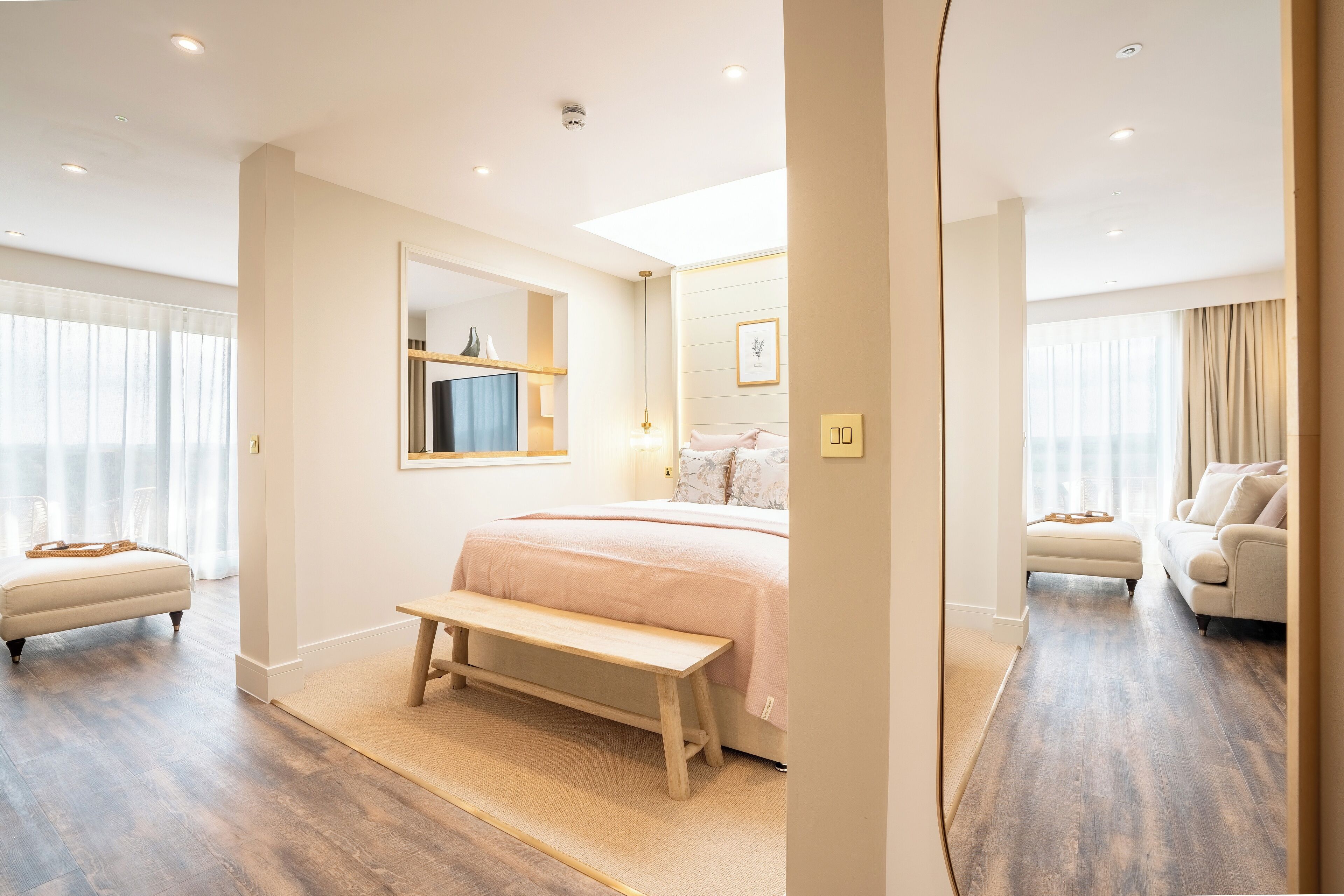 Rosemary Suite | Egyptian cotton sheets, premium bedding, free minibar items