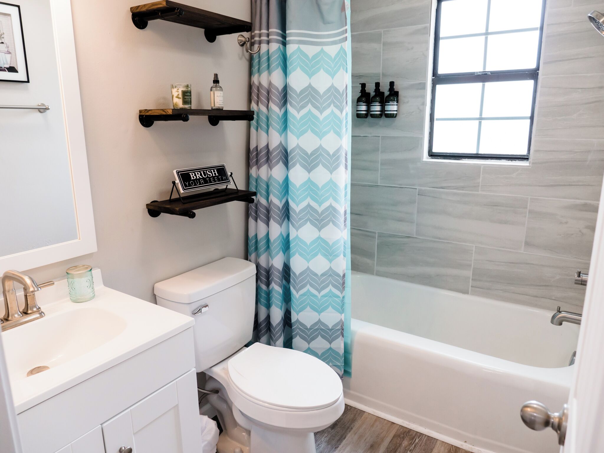 Towels, soap, toilet paper