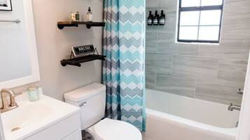 Towels, soap, toilet paper