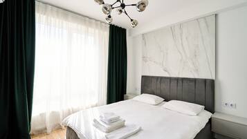 1 soverom, strykejern/-brett, reiseseng for barn og wi-fi (inkludert)