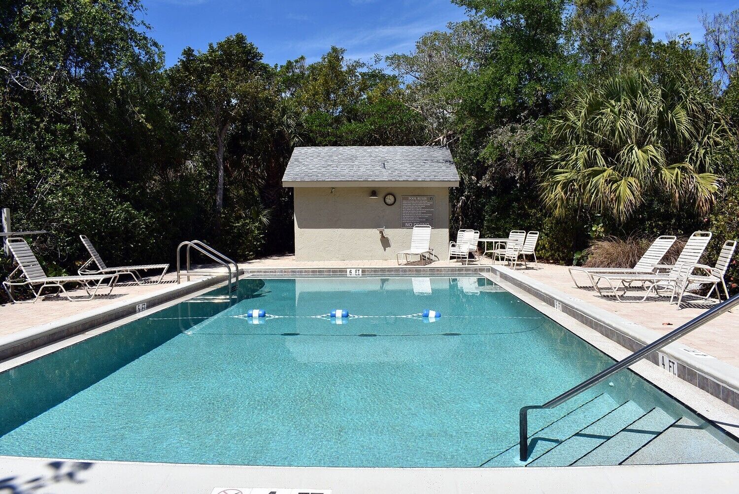 A heated pool