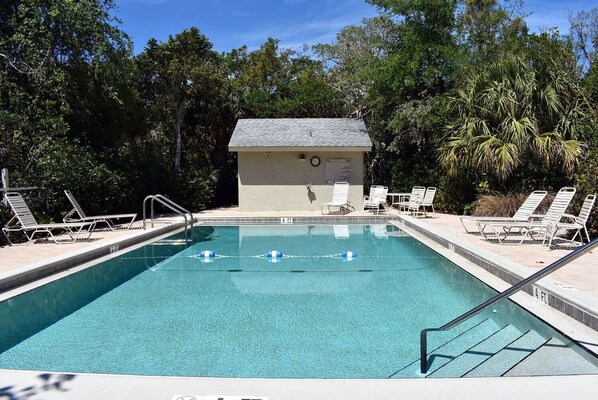 A heated pool
