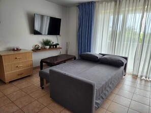 1 bedroom, iron/ironing board, bed sheets