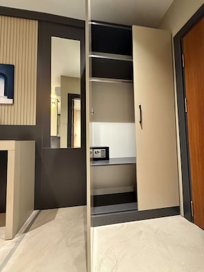In-room safe, blackout curtains, soundproofing, iron/ironing board