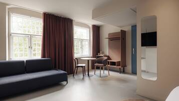 Big Double with Sofa | In-room safe, desk, laptop workspace, blackout drapes