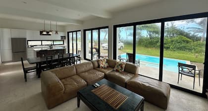 Beachfront 3-bedroom villa with modern features in fantastic Cabarete