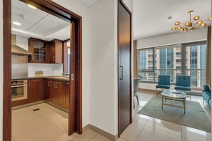 Apartment, Balcony | Living area