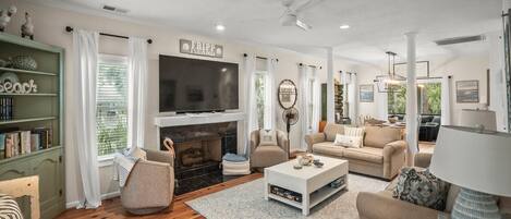 House, Multiple Beds, Patio, Garden View (375 Sea Bass) | Living area | 42-inch flat-screen TV with digital channels