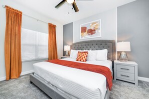 4 dormitorios, tabla de planchar con plancha, wifi gratis y ropa de cama