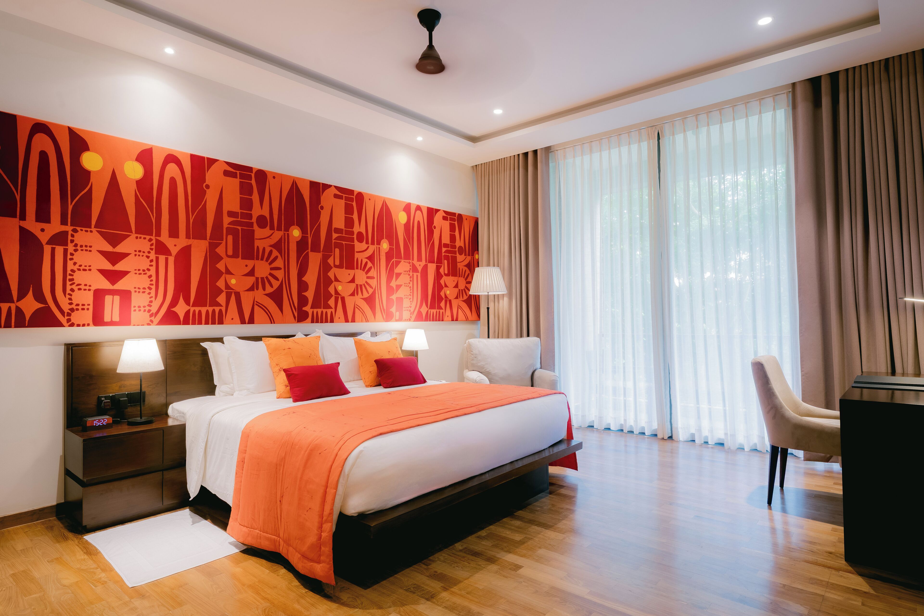 Habitación Deluxe doble, balcón, vistas al jardín | Escritorio, espacio para trabajar con un portátil, wifi gratis