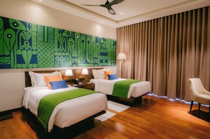 双床房, 阳台, 花园景观 | 办公桌、笔记本电脑工作区、免费 WiFi