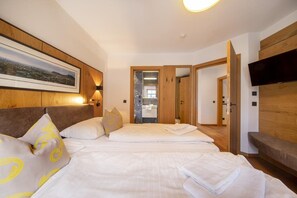 ชาเลท์ | 3 ห้องนอน, ตกแต่งพิเศษโดยเฉพาะ, ผ้าปูที่นอน