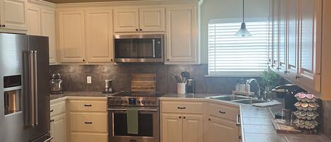 Microwave, oven, stovetop, dishwasher