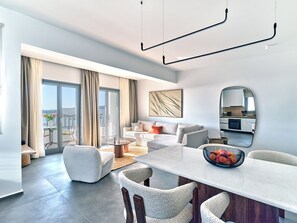Signature Apartment, Sea View | Living area