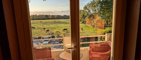Habitación estándar doble, baño privado, vistas a la montaña | Vistas del balcón
