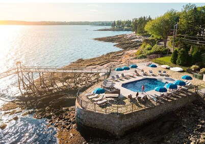 Queen Suite | Harbor View + Porch | No Hidden Fees