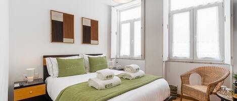 1 غرفة نوم وواي فاي وملاءات أسرّة