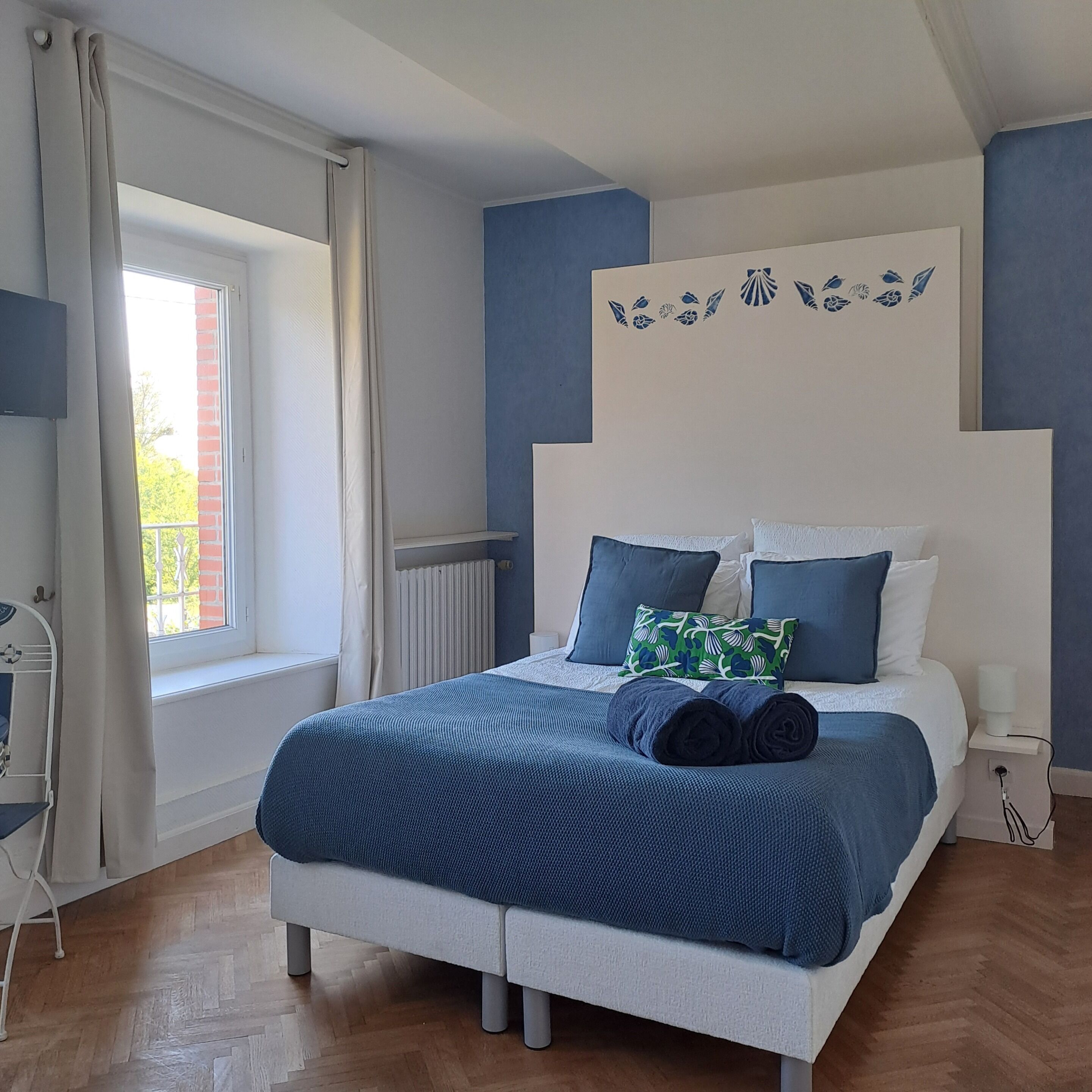 Classic-Doppelzimmer, mit Bad, Gartenblick (Chambre marine)