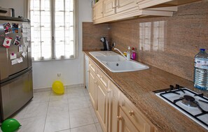 Fridge, oven, stovetop, dishwasher
