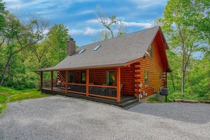 Exterior - Night Song Lodge | Hocking Hills, New, Sleeps 16 (Logan)