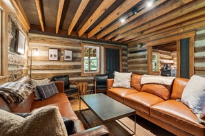 Televisión, chimenea