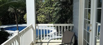 2 bedroom 2 bath condo on Pacific Ocean, steps from a pool, close to surfing. 